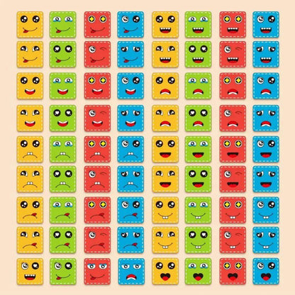 Crazy Puzzle Game For Kids ( 16 Blocks + 72 Playing Cards)