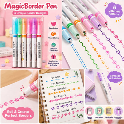 Magic Border Pen (Buy 6 Pens Get 6 Free)