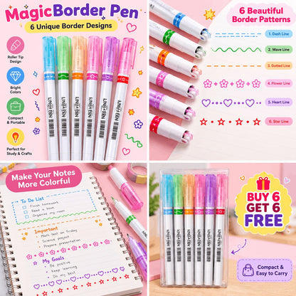 Magic Border Pen (Buy 6 Pens Get 6 Free)