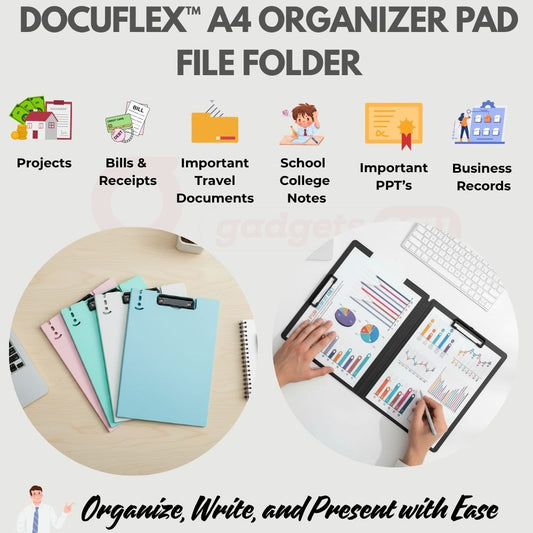 DocuFlex™ 360° A4 Organizer Pad File Folder