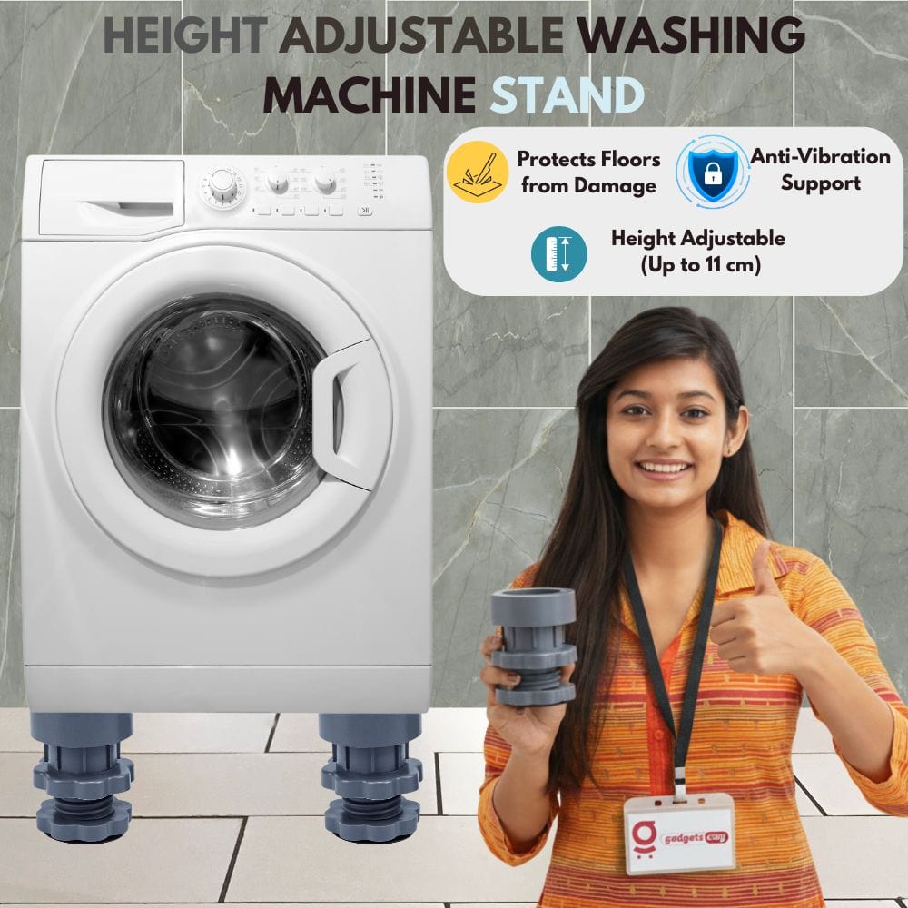 Washing Machine Adjustable Height Footpads (Pack Of 4)