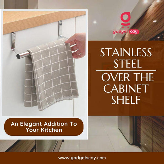 Multipurpose Stainless Steel Over the Cabinet Shelf