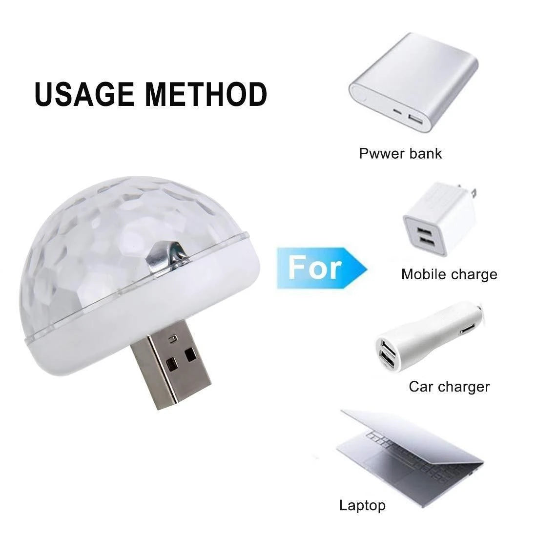 Magic Ball Lights -LED USB Party Lights Magic Ball (With OTG)