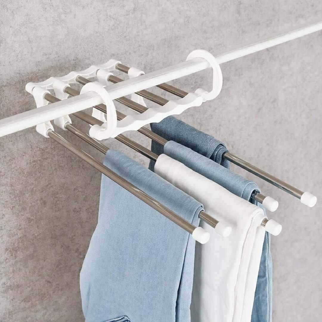 5 IN 1 STAINLESS STEEL WARDROBE MAGIC HANGER - GadgetsCay