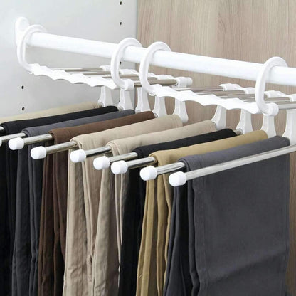 5 IN 1 STAINLESS STEEL WARDROBE MAGIC HANGER - GadgetsCay