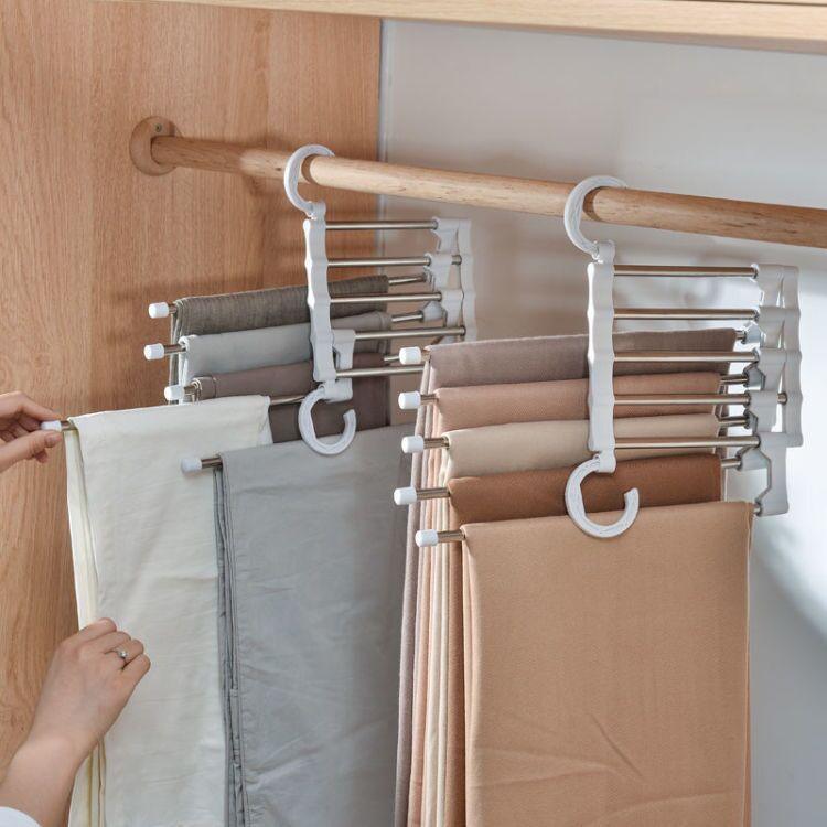 5 IN 1 STAINLESS STEEL WARDROBE MAGIC HANGER - GadgetsCay