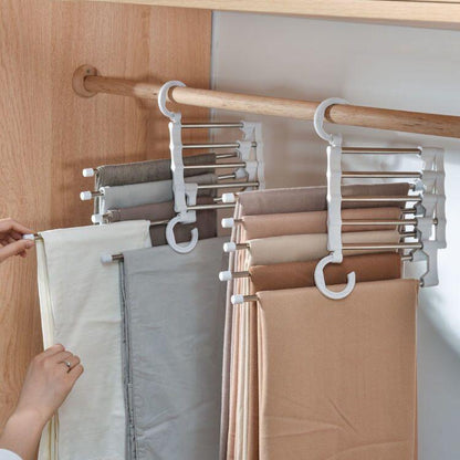 5 IN 1 STAINLESS STEEL WARDROBE MAGIC HANGER - GadgetsCay