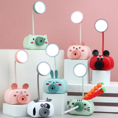 Rechargable Reading Lamp with Pen Stand Sharpener Mobile Holder Desk Accessories