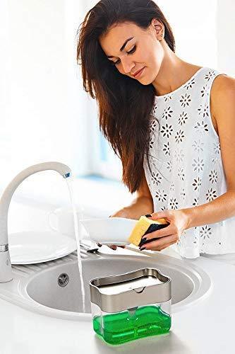 Dishwash Soap Dispenser With Free Sponge - GadgetsCay
