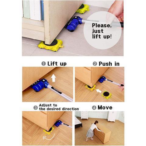 Easy Furniture Lifter Mover Tool Set - GadgetsCay