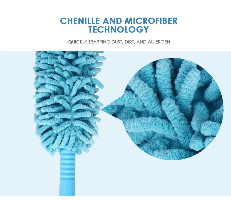 Extendable Cleaning Soft Duster With Long Handle - GadgetsCay