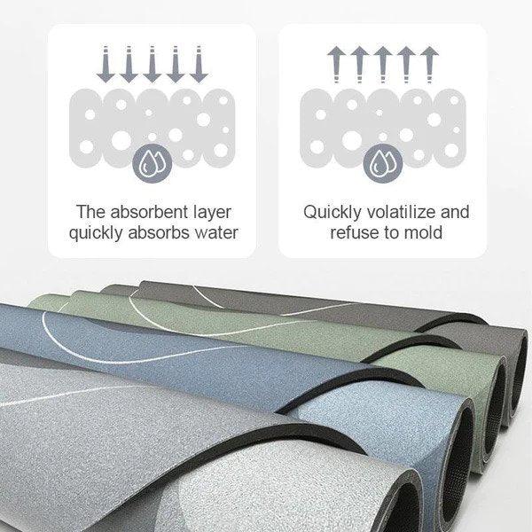 Magic Water Absorbent Floor Mat (Pack Of 1 Grey)