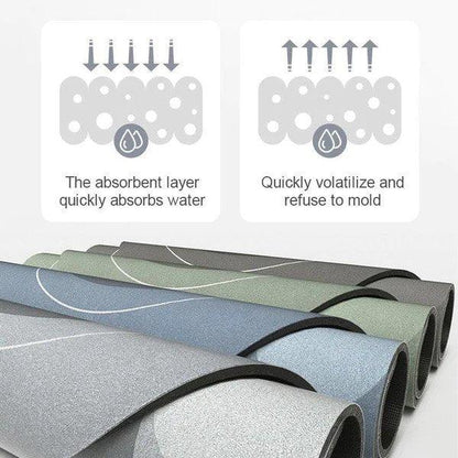 Magic Water Absorbent Floor Mat (Pack Of 1 Grey)
