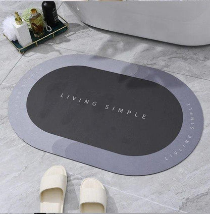Magic Water Absorbent Floor Mat (Pack Of 1 Grey)
