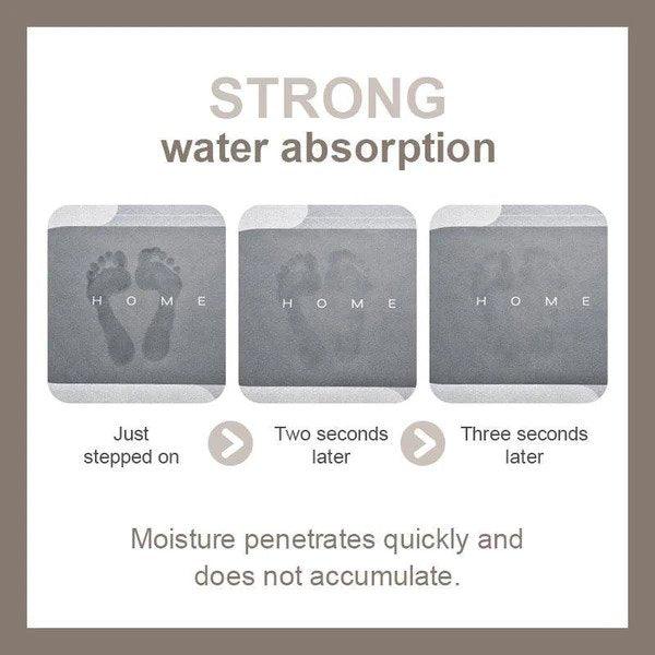 Magic Water Absorbent Floor Mat (Pack Of 1 Grey)