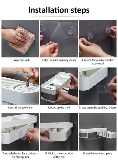 No Drill Multipurpose Shelf - GadgetsCay