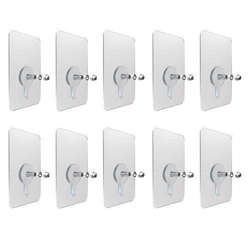 Self Adhesive Wall Hook ( Pack Of 10 Sets) - GadgetsCay
