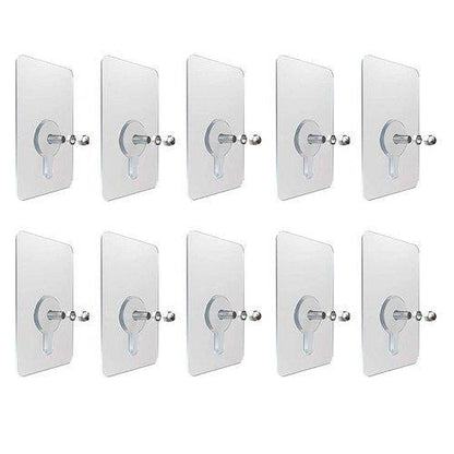 Self Adhesive Wall Hook ( Pack Of 10 Sets) - GadgetsCay
