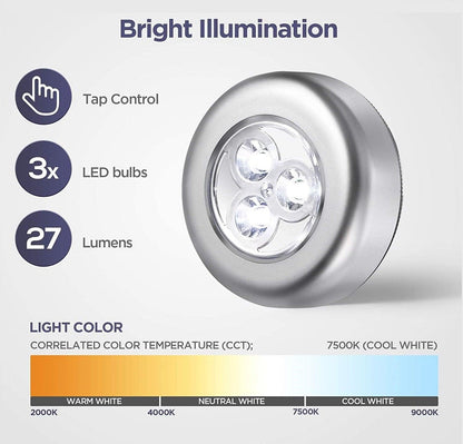 Wireless Night Light Stick & Tap (Pack Of 2) - GadgetsCay